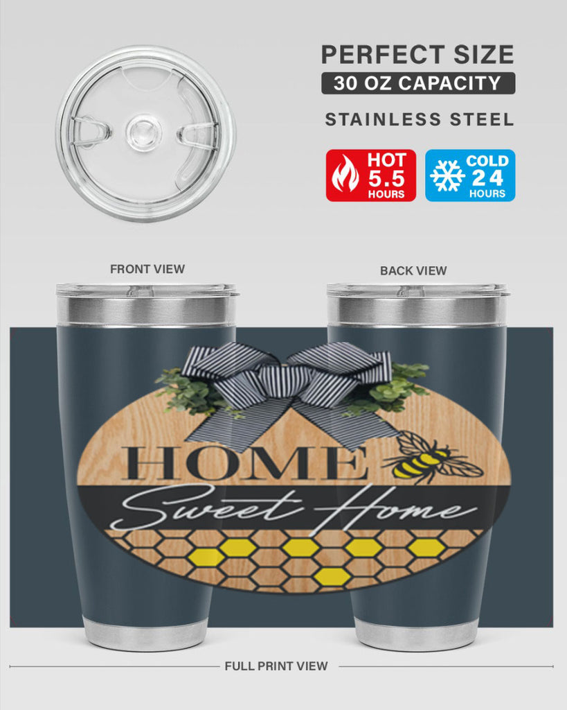 Home Sweet home bee and hive Mockup241#- spring- Tumbler
