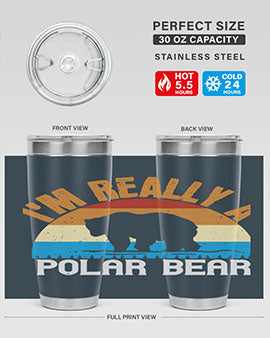 I'm Really A Polar Bear 38#- Bears- Tumbler