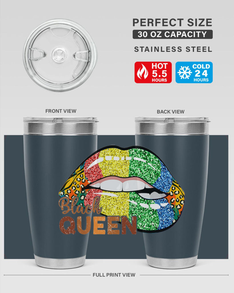 Juneteenth Black Queen Sexy Lip Png 35#- Juneteenth- tumbler