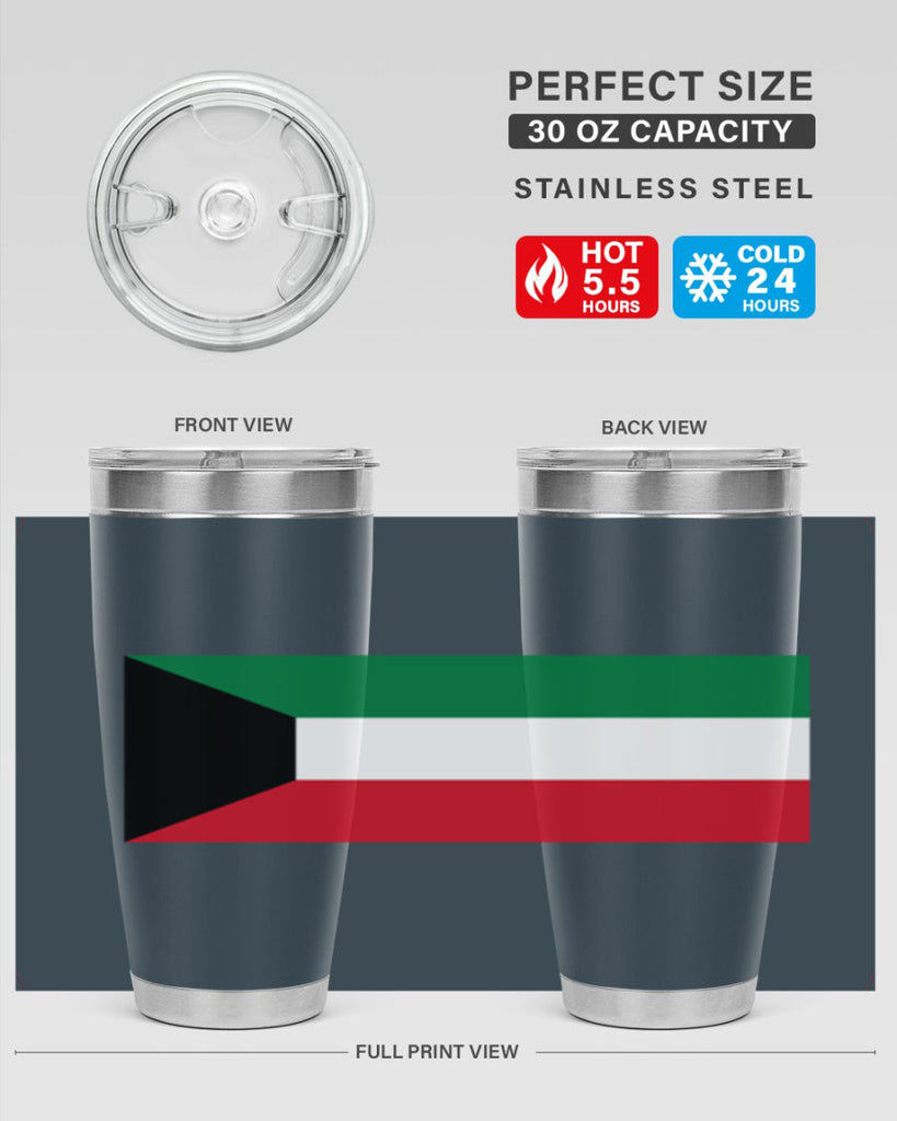 Kuwait 107#- world flags- Tumbler
