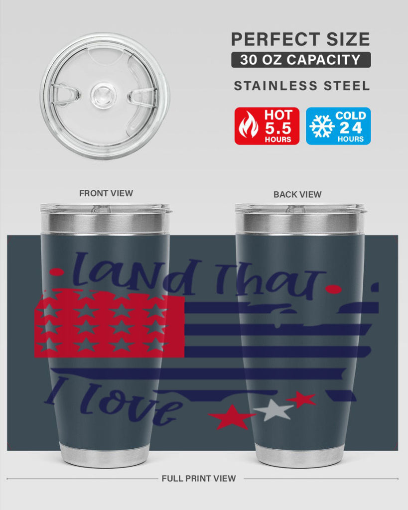 Land That I Love Style 158#- Fourt Of July- Tumbler