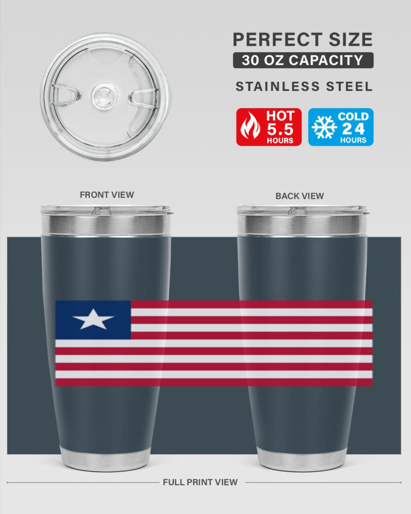 Liberia 101#- world flags- Tumbler