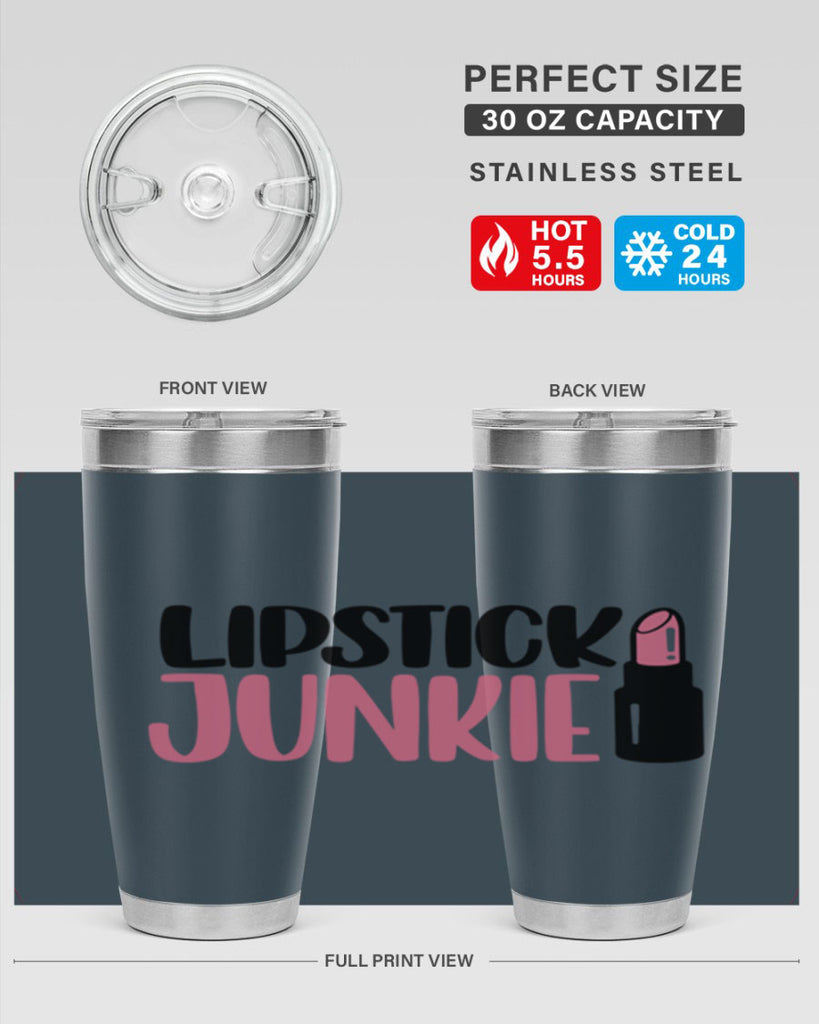 Lipstick Junkie Style 56#- make up- Tumbler