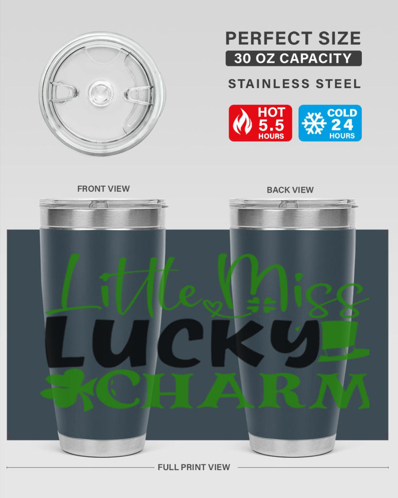 Little Miss Lucky Charm Style 154#- St Patricks Day- Tumbler
