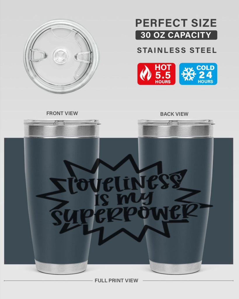 Loveliness Is My Superpower Style 53#- baby- tumbler