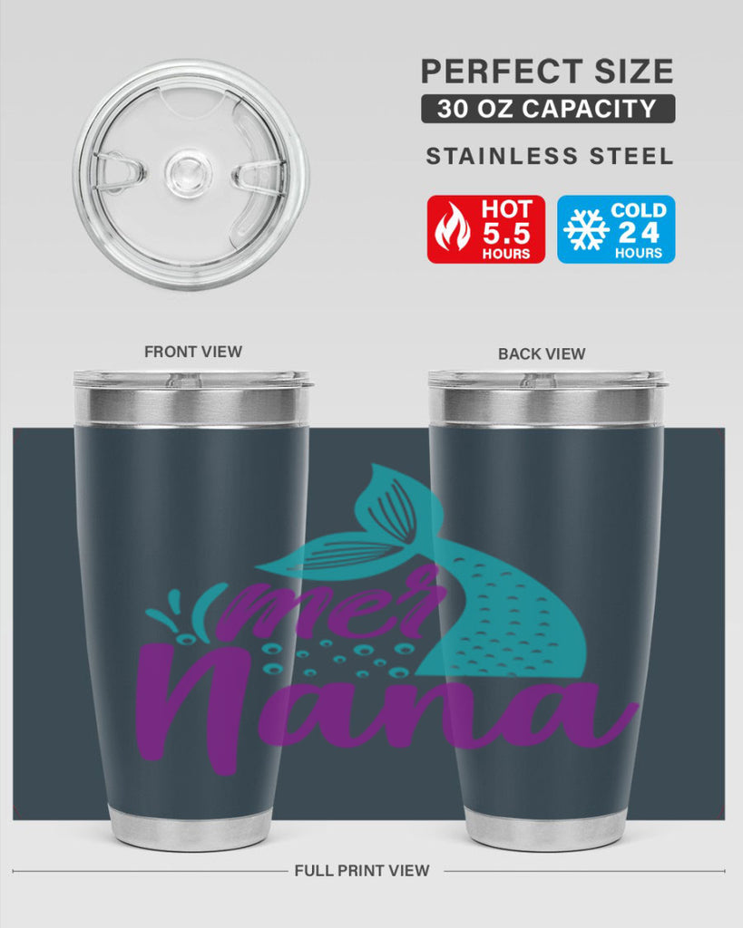 Mer Nana 343#- mermaid- Tumbler