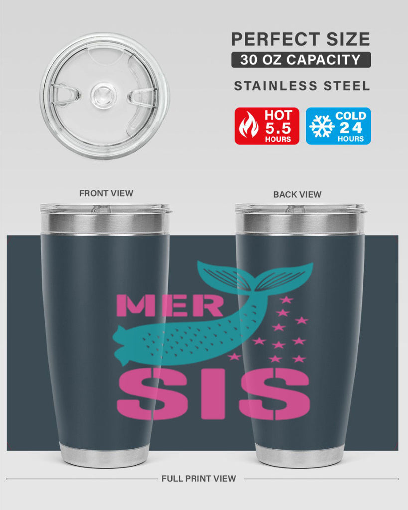 Mer Sis 345#- mermaid- Tumbler
