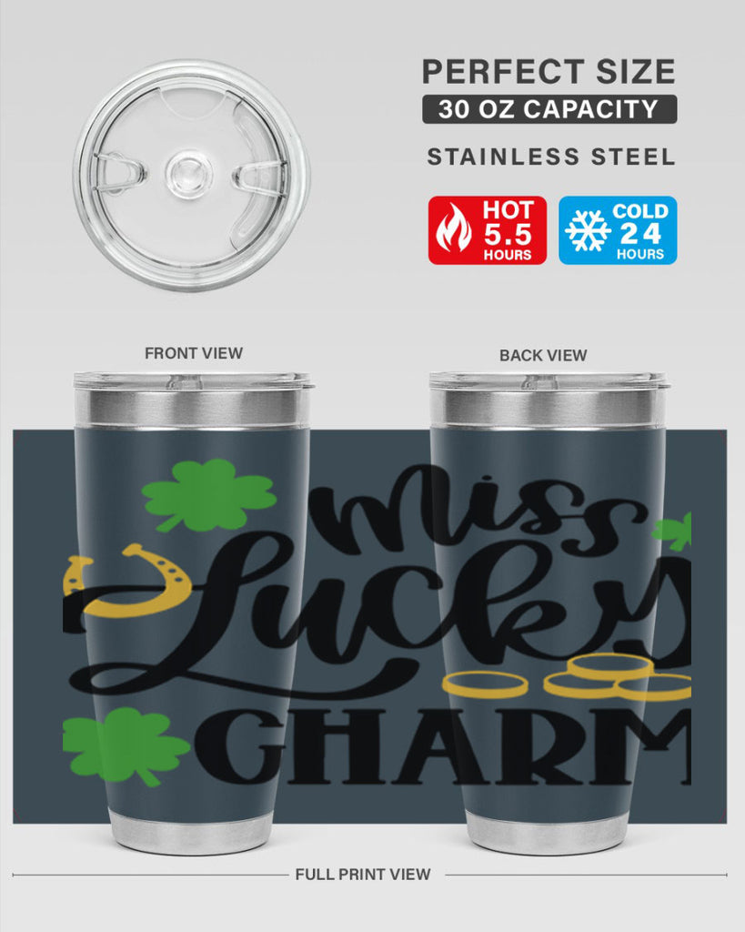 Miss Lucky Charm Style 47#- St Patricks Day- Tumbler
