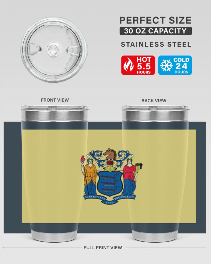 New Jersey 22#- Us Flags- Tumbler