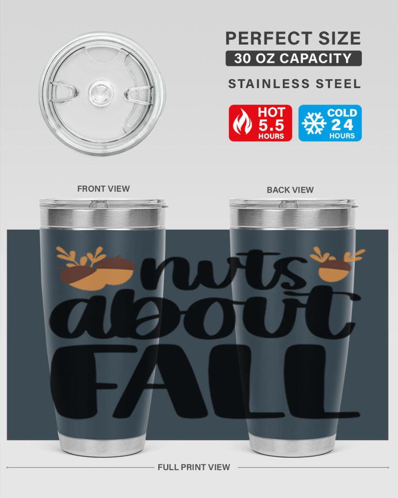 Nuts About Fall 503#- fall- Tumbler