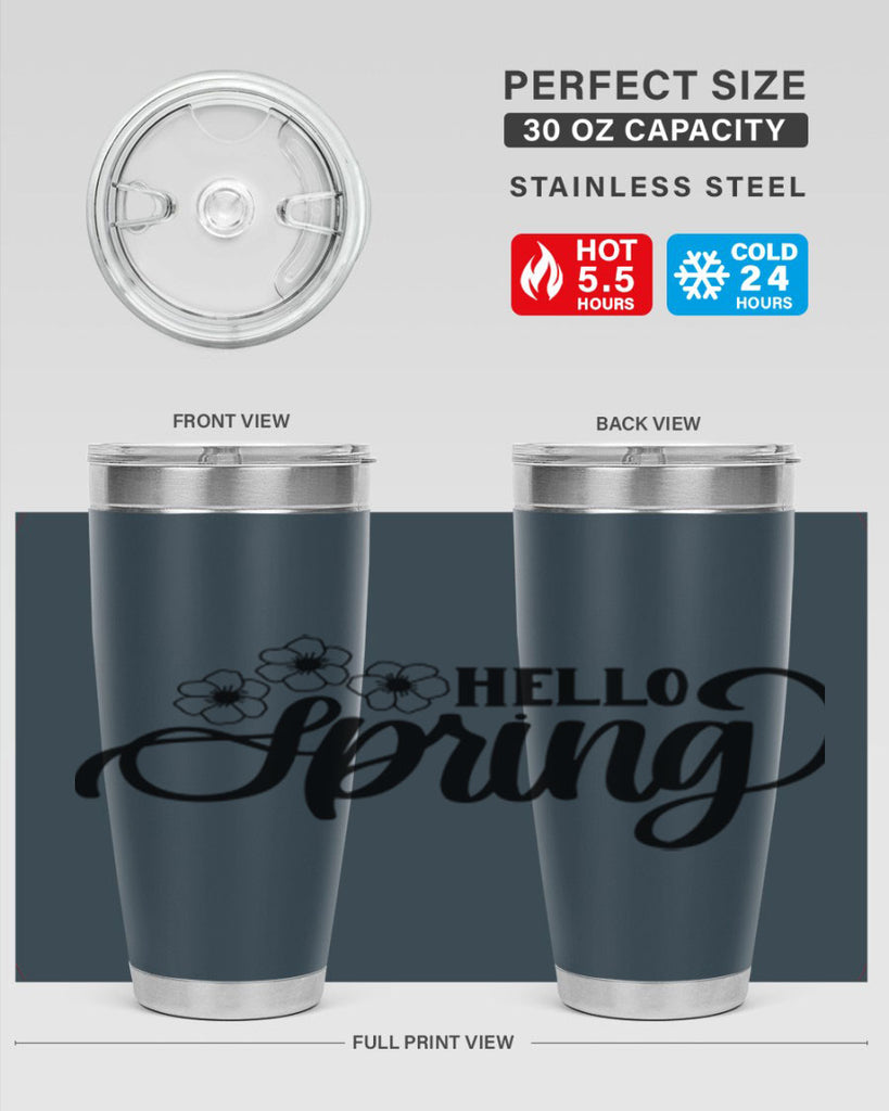 PNG_Hello Spring393#- spring- Tumbler