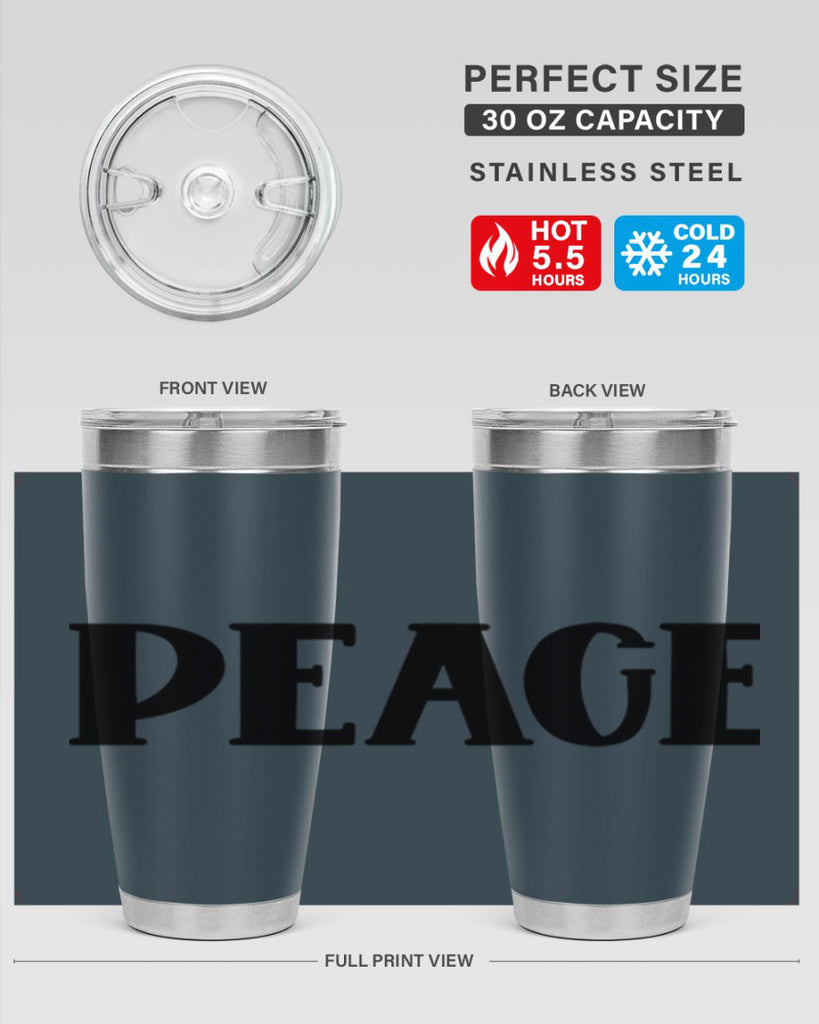 Peace Style 40#- St Patricks Day- Tumbler