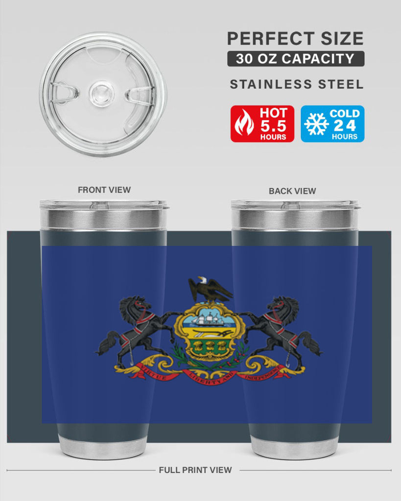 Pensilvania 14#- Us Flags- Tumbler