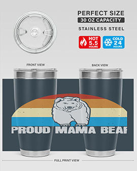 Proud mama bear 26#- Bears- Tumbler