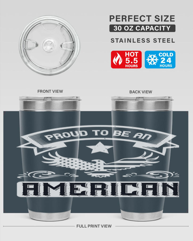 Proud to be an American Style 189#- Fourt Of July- Tumbler