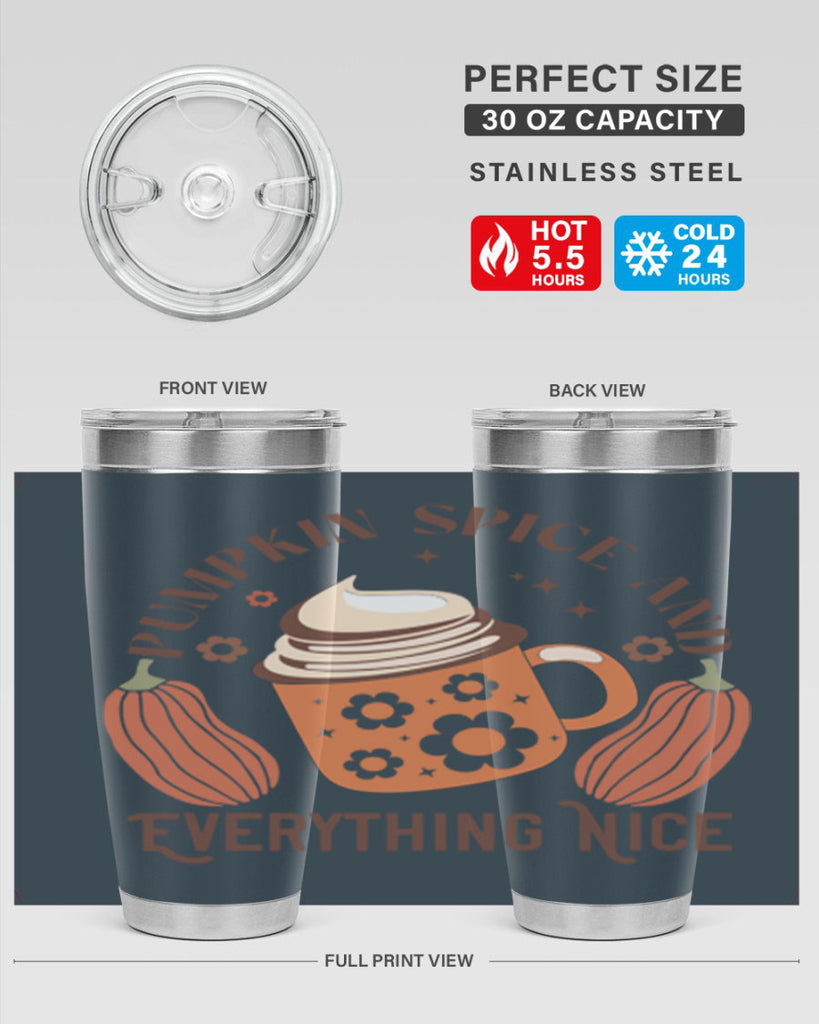 Pumpkin Spice And Everything Nice 539#- fall- Tumbler