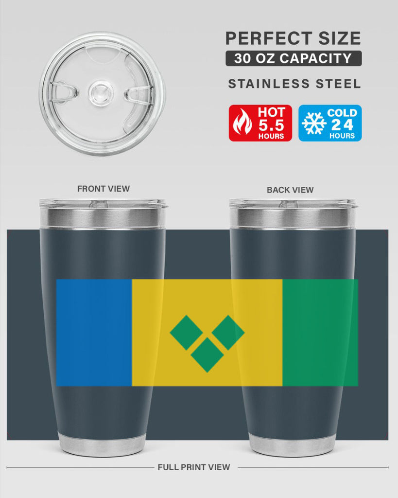 Saint Vincent and the Grenadines 50#- world flags- Tumbler