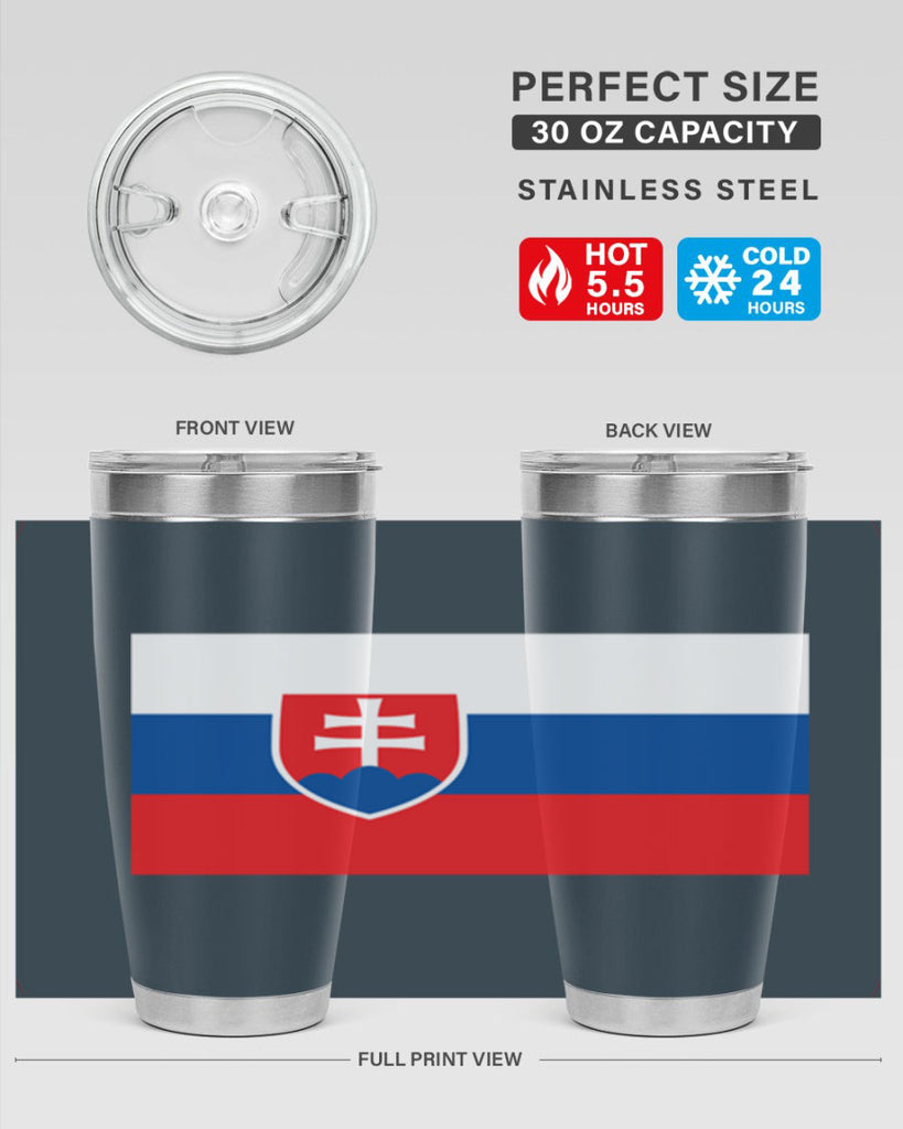 Slovakia 40#- world flags- Tumbler