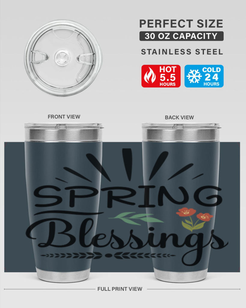 Spring Blessings  482#- spring- Tumbler