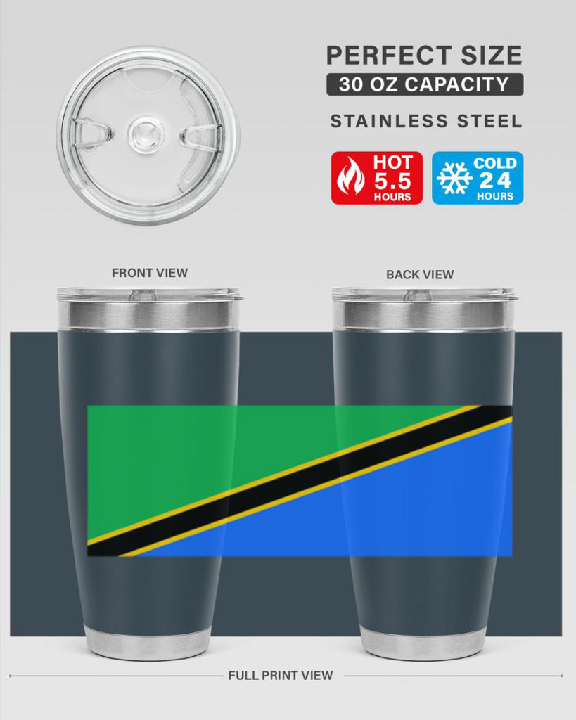Tanzania 24#- world flags- Tumbler
