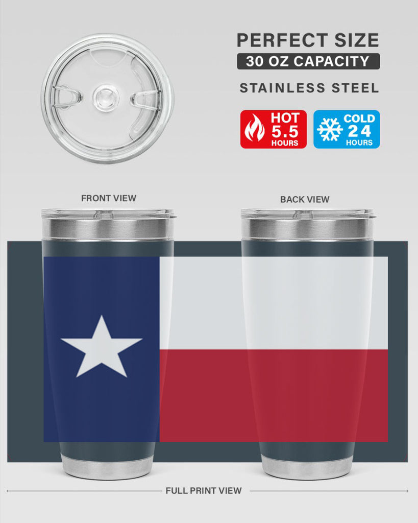 Texas 9#- Us Flags- Tumbler