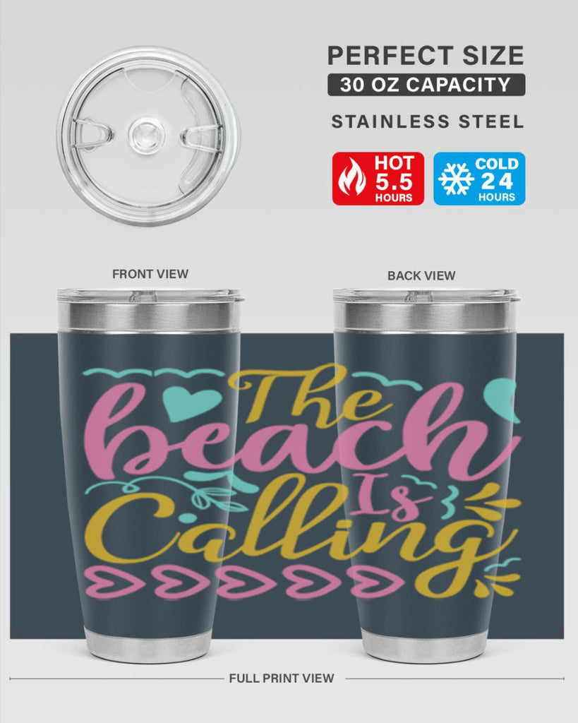 The beach is calling Style 1#- summer- Tumbler