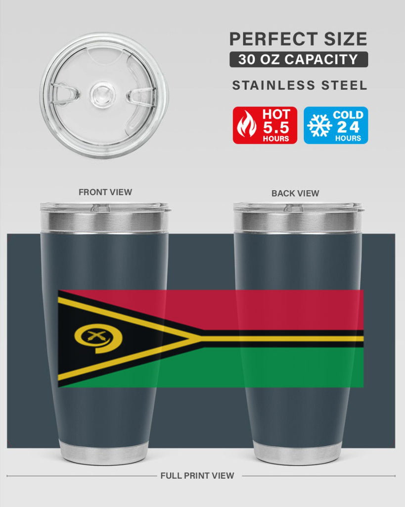 Vanuatu 7#- world flags- Tumbler