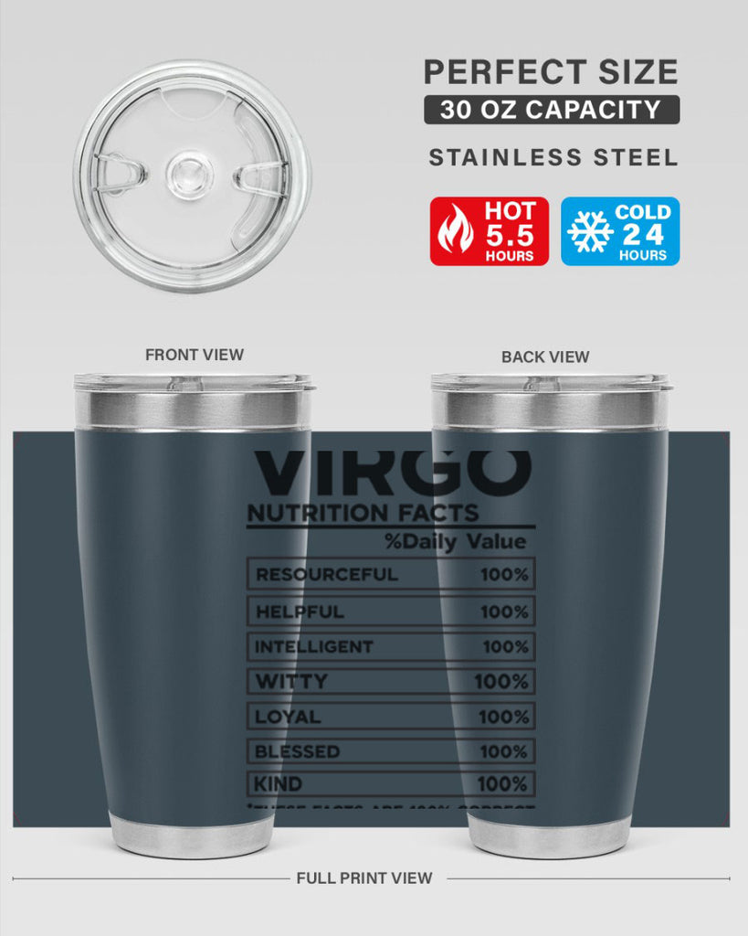 Virgo Nutrition Facts 530#- zodiac- Tumbler
