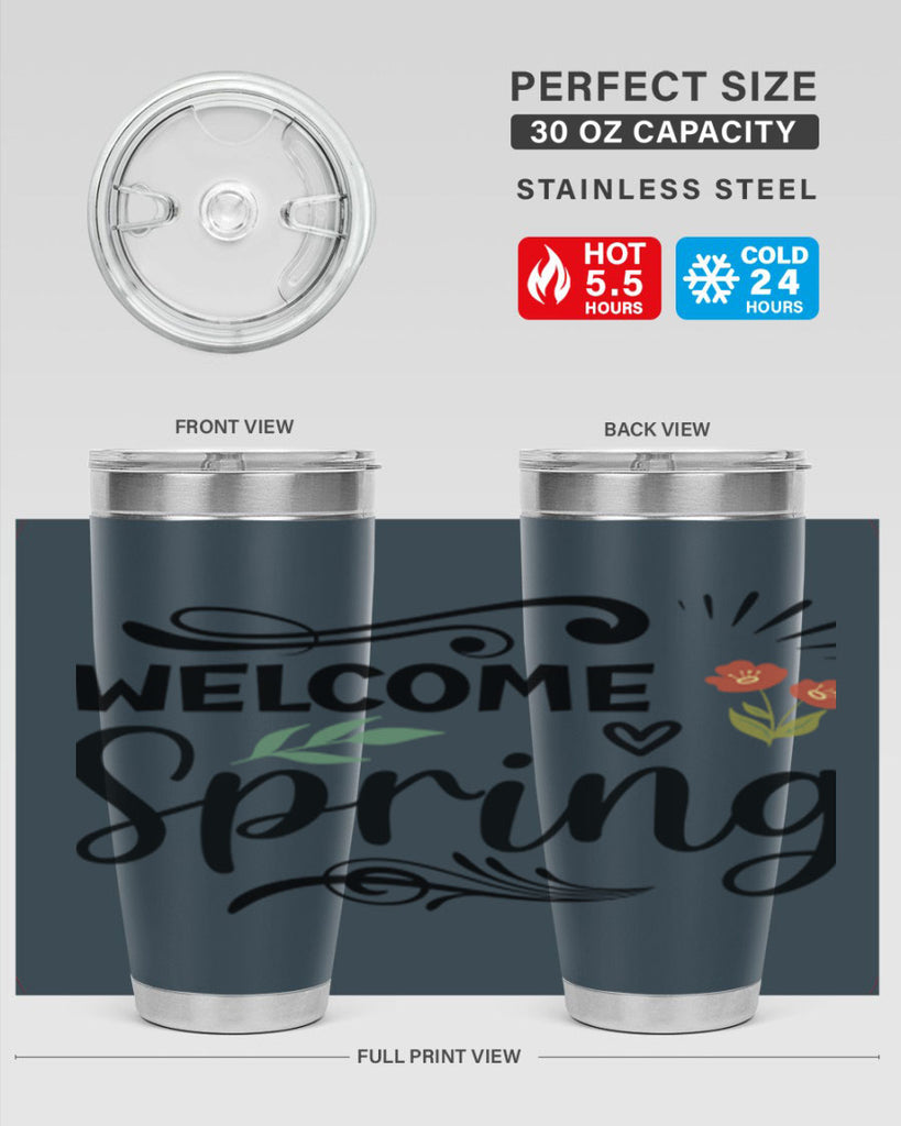 Welcome Spring  598#- spring- Tumbler