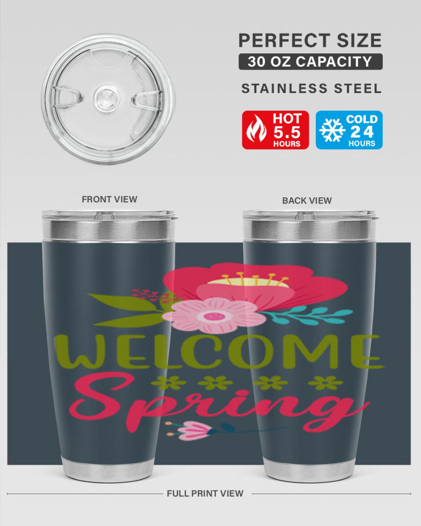 Welcome Spring 582#- spring- Tumbler