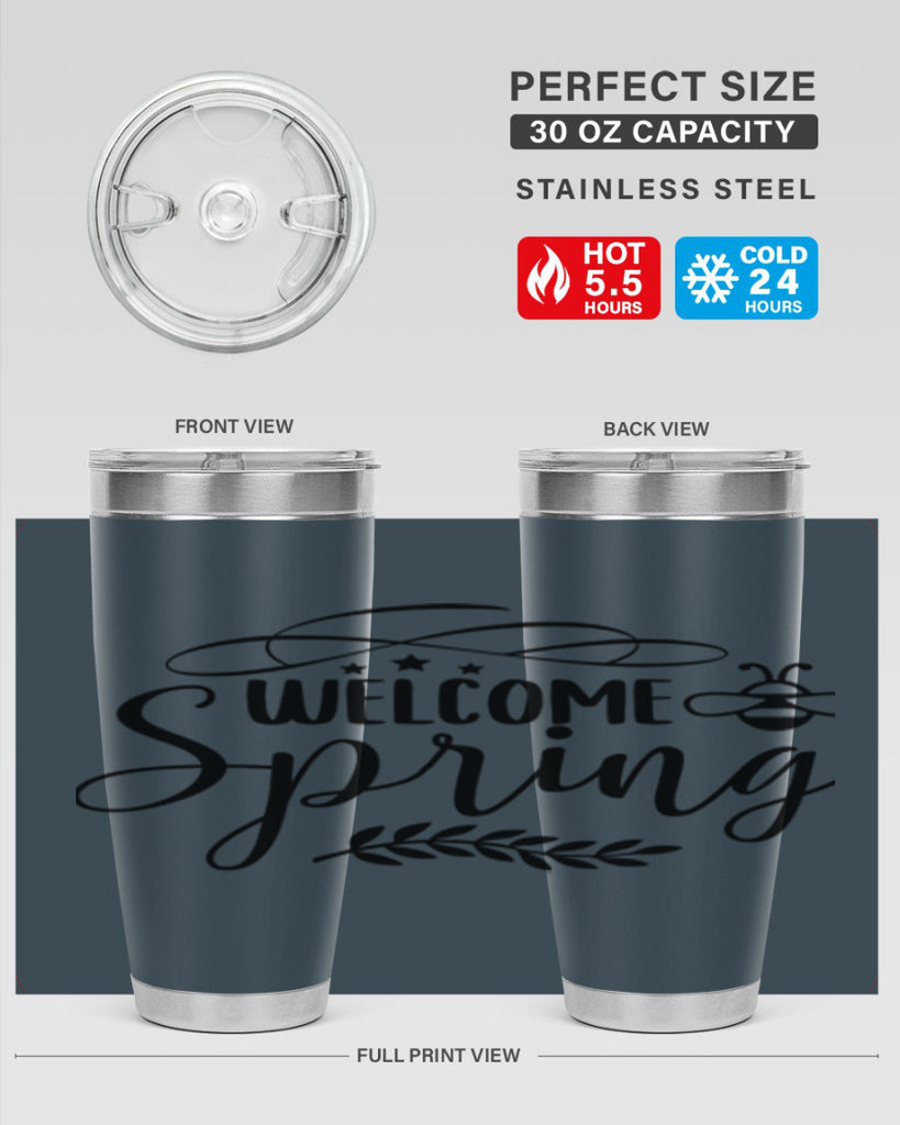 Welcome spring design  594#- spring- Tumbler