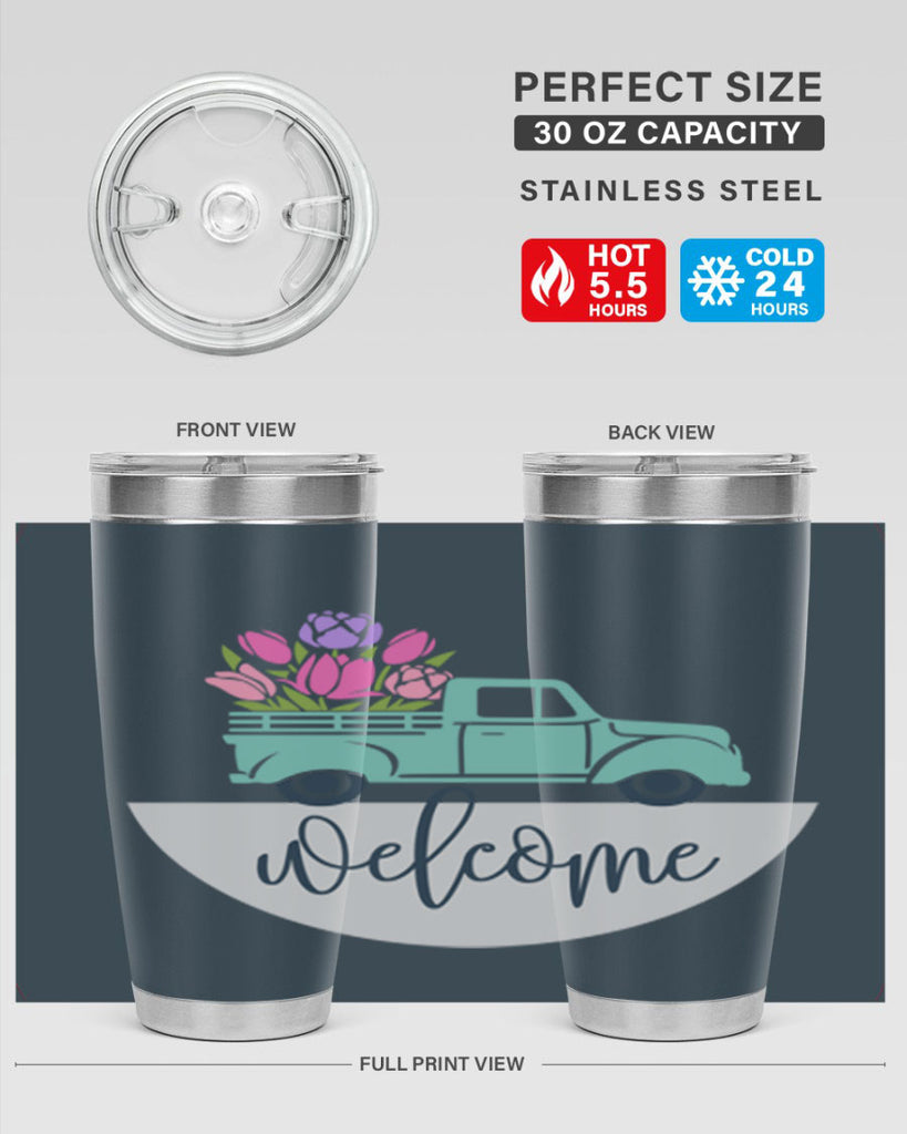 Welcome spring truck579#- spring- Tumbler