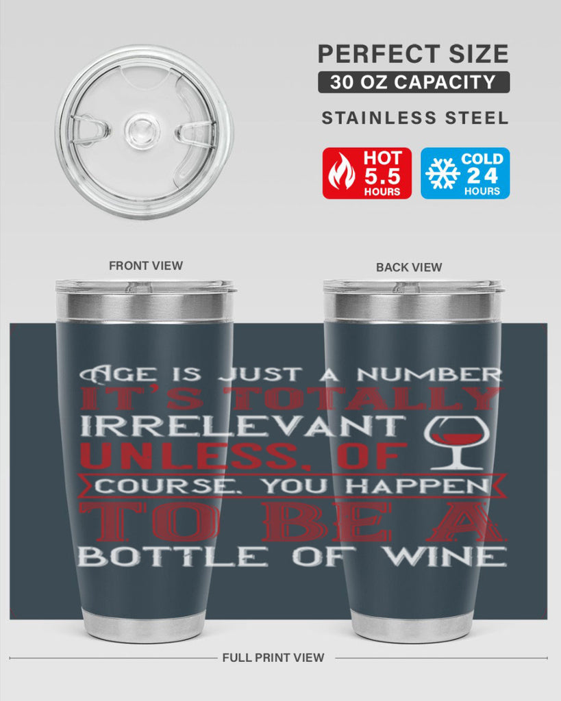 age is just a number its totaly 92#- wine- Tumbler