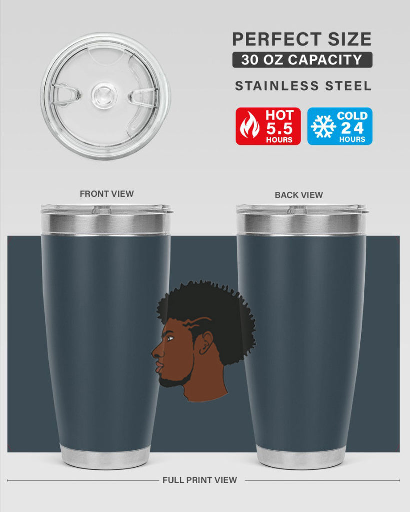 black man 39#- black men - boys- tumbler