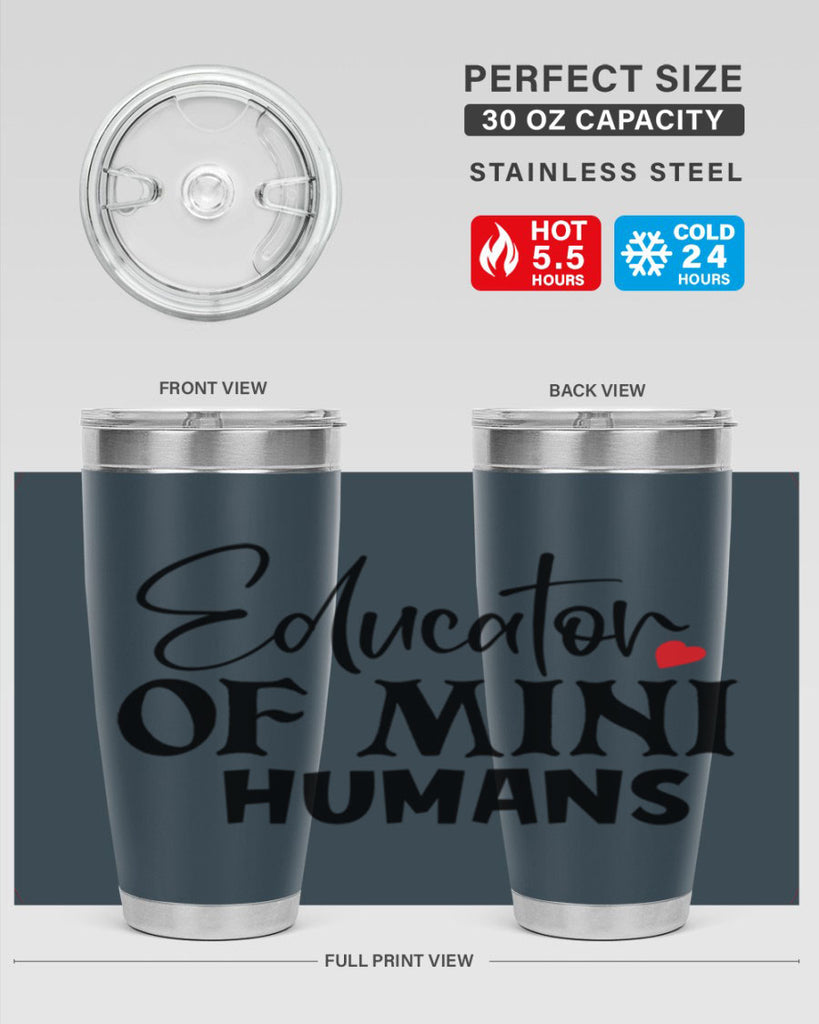 educator of mini humans Style 180#- teacher- tumbler