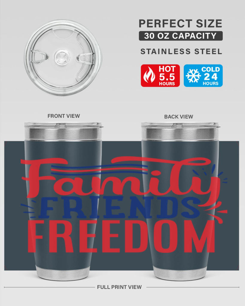 family friends freedom Style 48#- Fourt Of July- Tumbler