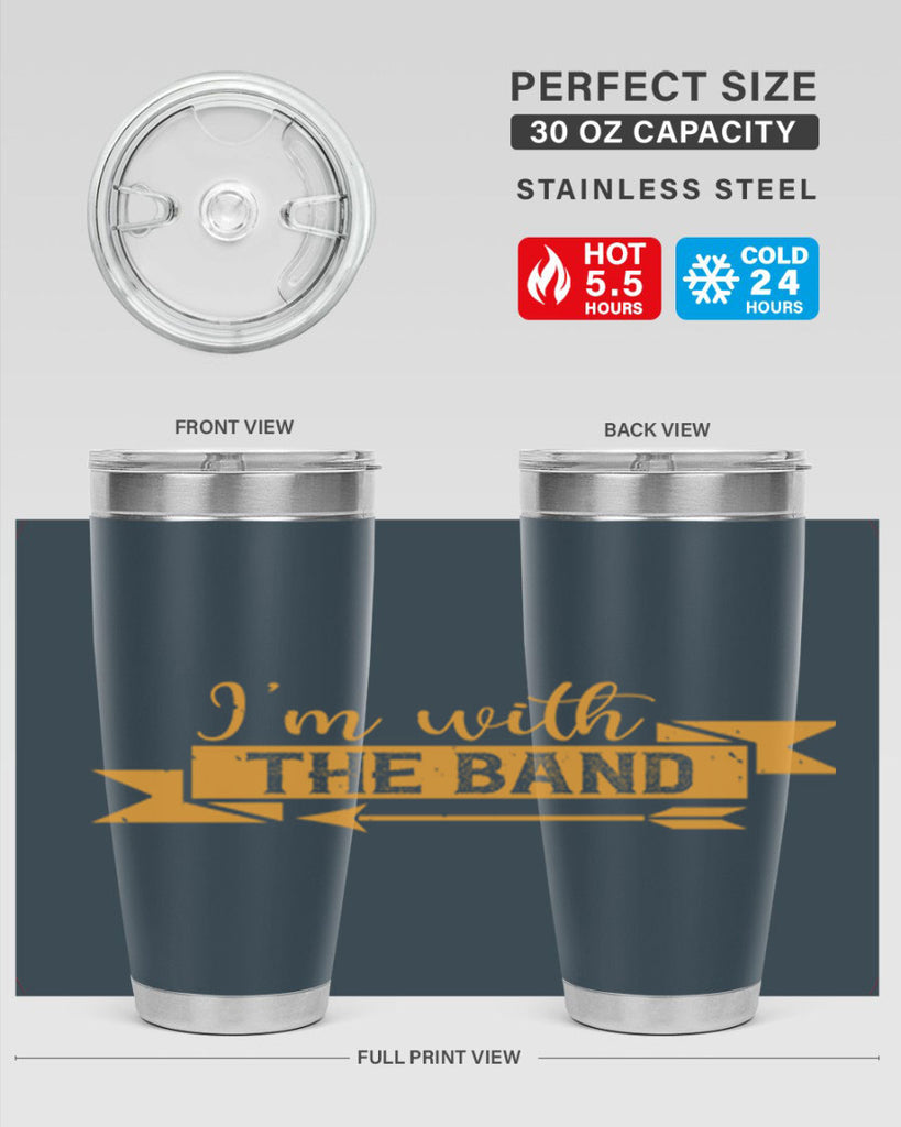 i’m with the band 58#- mardi gras- Tumbler