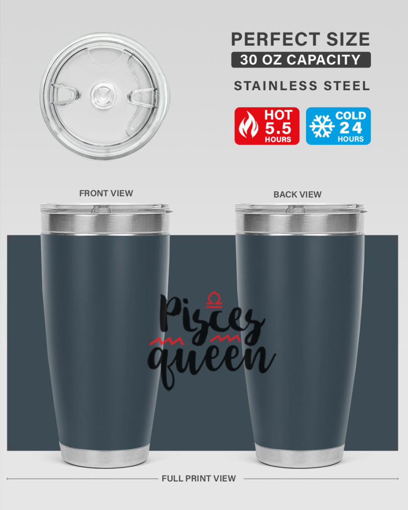 pisces queen 368#- zodiac- Tumbler