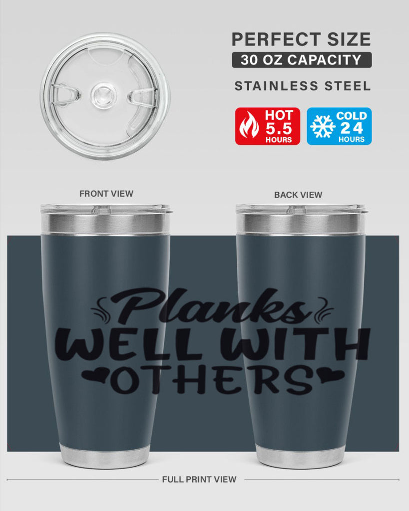 planks well with others 24#- gym- Tumbler