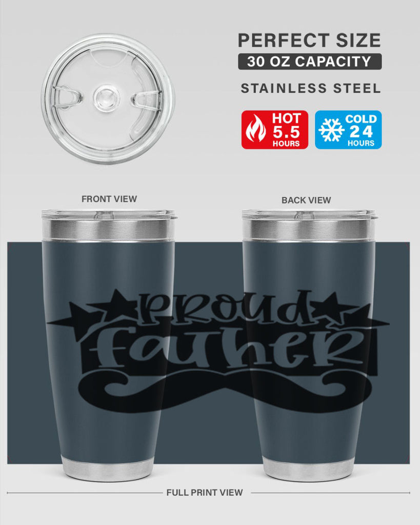 proud father 21#- fathers day- Tumbler