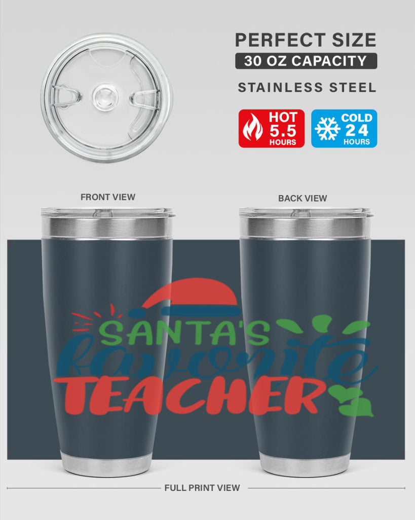santas favorite teacher Style 151#- teacher- tumbler