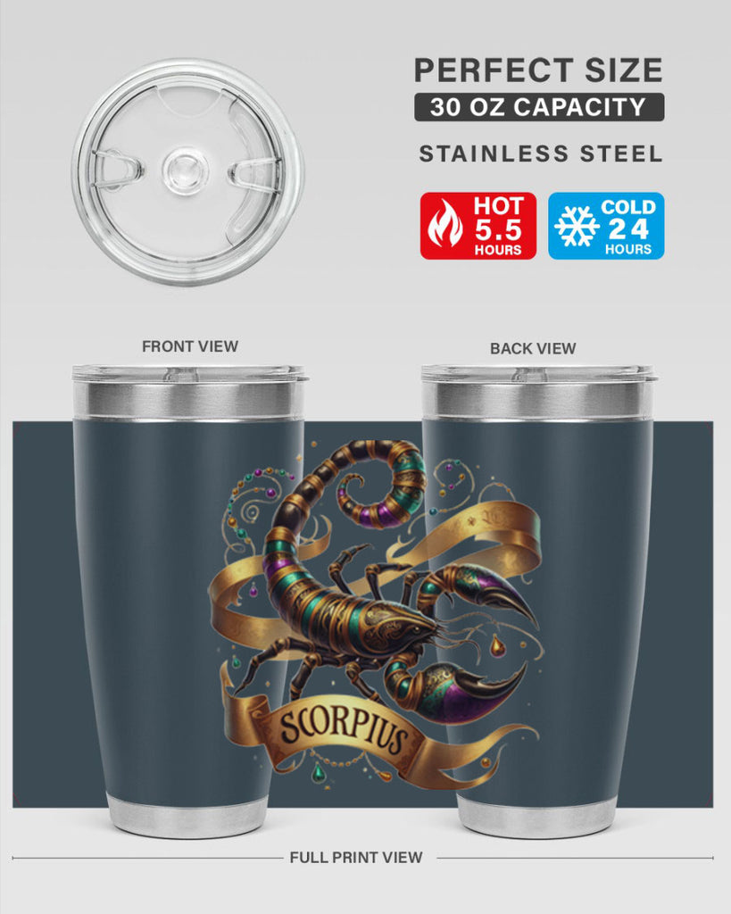 scorpio 459#- zodiac- Tumbler