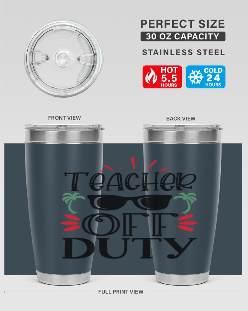 teacher off duty Style 204#- teacher- tumbler
