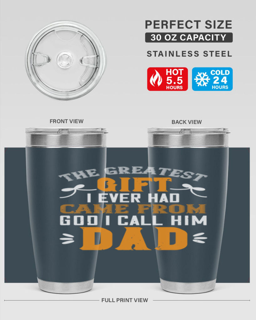 the gratest gift i ever had came from 6#- grandpa - papa- Tumbler