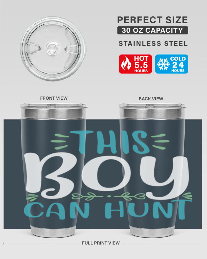 this boy can huntt 1#- easter- Tumbler