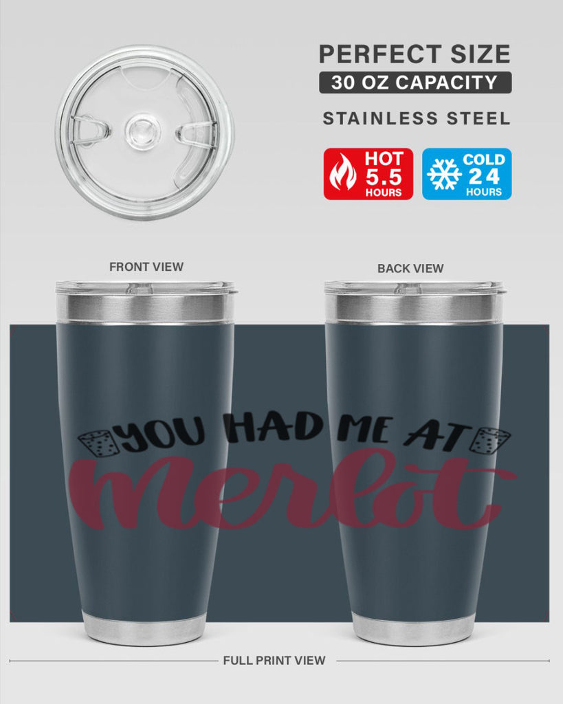 you had me at merlot 14#- wine- Tumbler