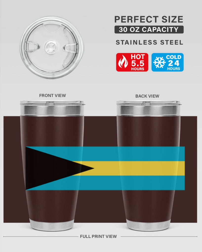Bahamas 186#- world flags- Tumbler