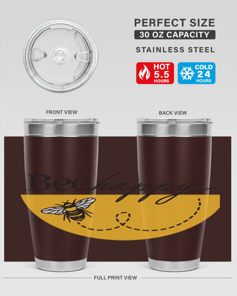 Bee Happy30#- spring- Tumbler