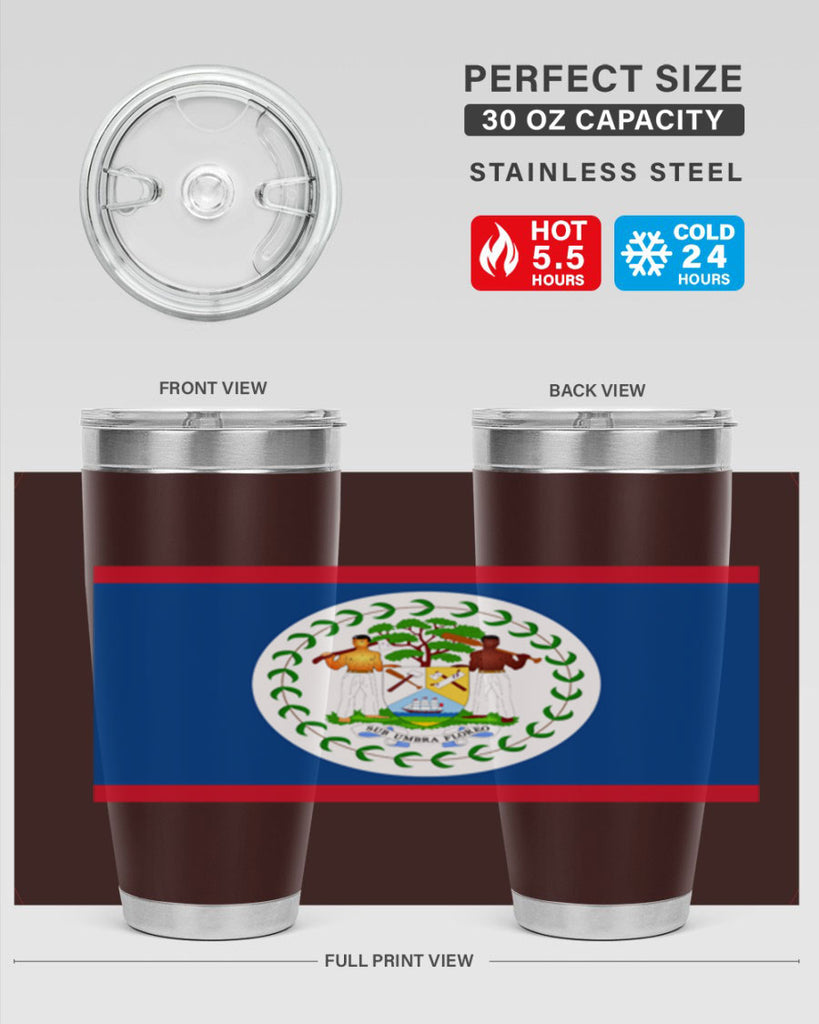 Belize 180#- world flags- Tumbler
