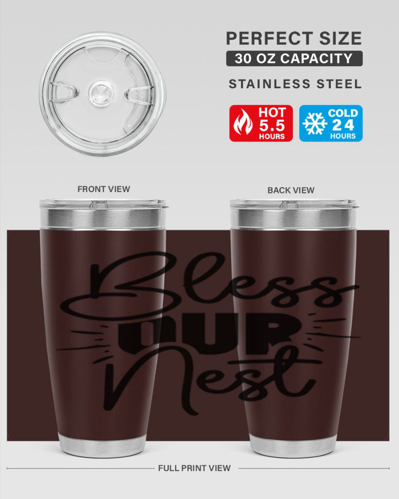 Bless Our Nest 52#- spring- Tumbler